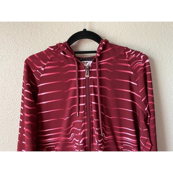 Heidi Klum for New Balance Printed Zip Front Hoodie Bomber Jacket - Picture 4 of 12